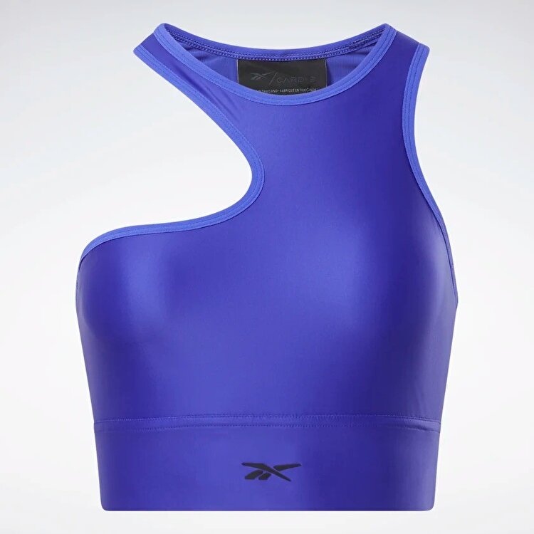 Reebok Cardi B One-Shoulder Crop Tank Top
